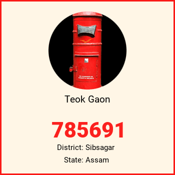 Teok Gaon pin code, district Sibsagar in Assam
