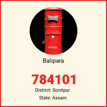 Balipara pin code, district Sonitpur in Assam