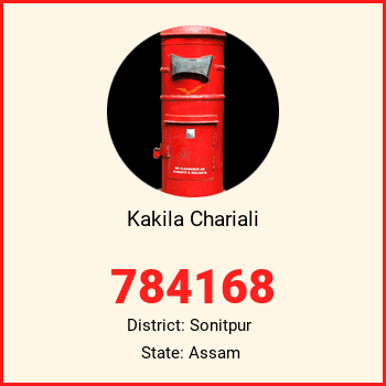 Kakila Chariali pin code, district Sonitpur in Assam