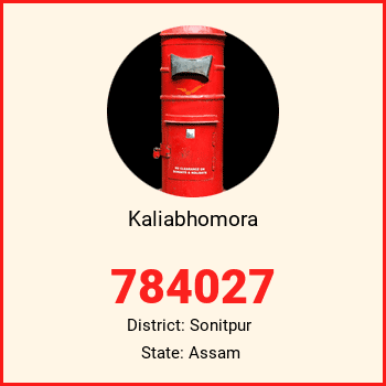 Kaliabhomora pin code, district Sonitpur in Assam
