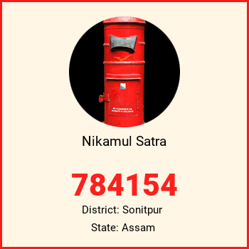 Nikamul Satra pin code, district Sonitpur in Assam