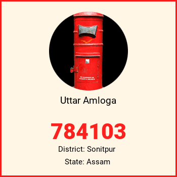 Uttar Amloga pin code, district Sonitpur in Assam