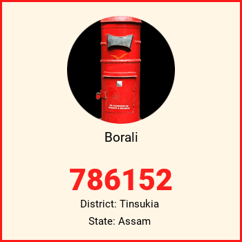 Borali pin code, district Tinsukia in Assam