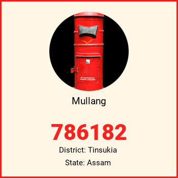 Mullang pin code, district Tinsukia in Assam