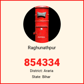 Raghunathpur pin code, district Araria in Bihar