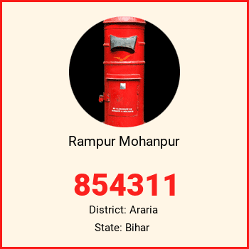 Rampur Mohanpur pin code, district Araria in Bihar