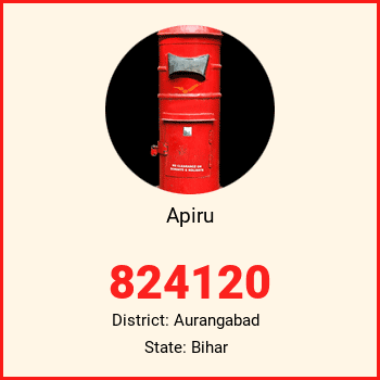 Apiru pin code, district Aurangabad in Bihar