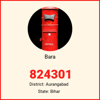 Bara pin code, district Aurangabad in Bihar