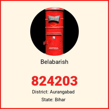 Belabarish pin code, district Aurangabad in Bihar