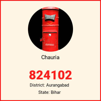 Chauria pin code, district Aurangabad in Bihar