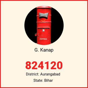 G. Kanap pin code, district Aurangabad in Bihar