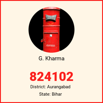 G. Kharma pin code, district Aurangabad in Bihar