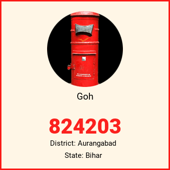 Goh pin code, district Aurangabad in Bihar