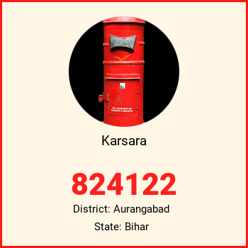 Karsara pin code, district Aurangabad in Bihar