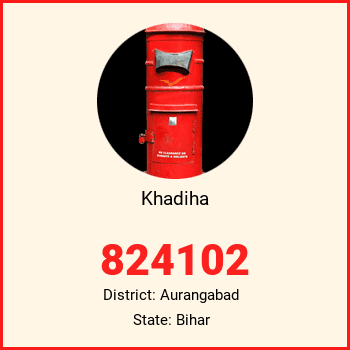 Khadiha pin code, district Aurangabad in Bihar