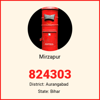 Mirzapur pin code, district Aurangabad in Bihar