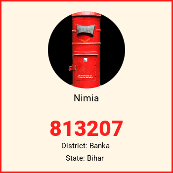 Nimia pin code, district Banka in Bihar