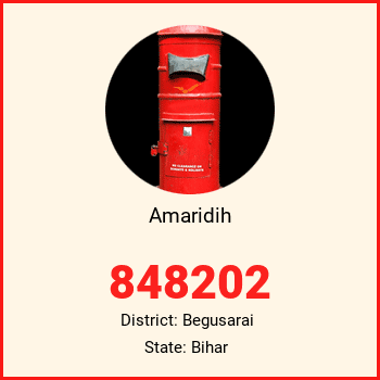 Amaridih pin code, district Begusarai in Bihar