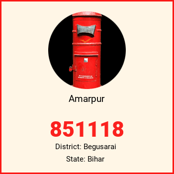 Amarpur pin code, district Begusarai in Bihar