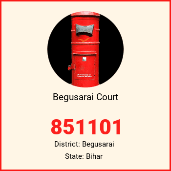 Begusarai Court pin code, district Begusarai in Bihar