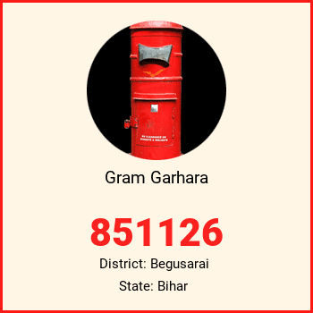 Gram Garhara pin code, district Begusarai in Bihar