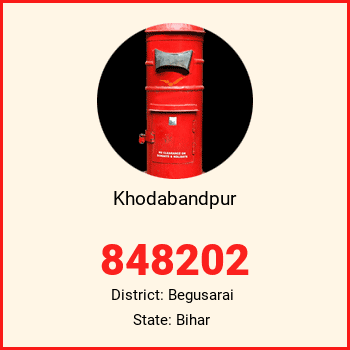 Khodabandpur pin code, district Begusarai in Bihar