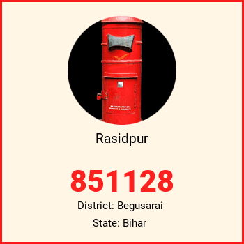 Rasidpur pin code, district Begusarai in Bihar