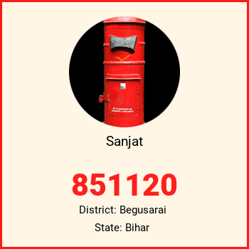 Sanjat pin code, district Begusarai in Bihar