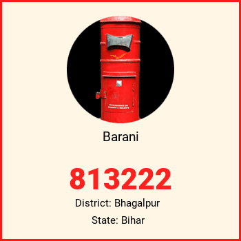 Barani pin code, district Bhagalpur in Bihar