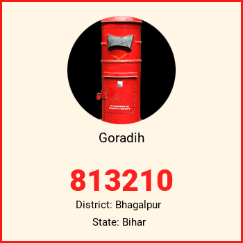 Goradih pin code, district Bhagalpur in Bihar