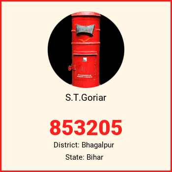 S.T.Goriar pin code, district Bhagalpur in Bihar