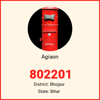 Agiaon pin code, district Bhojpur in Bihar
