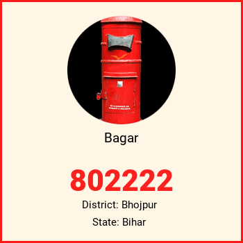 Bagar pin code, district Bhojpur in Bihar