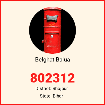 Belghat Balua pin code, district Bhojpur in Bihar