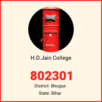 H.D.Jain College pin code, district Bhojpur in Bihar