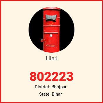 Lilari pin code, district Bhojpur in Bihar