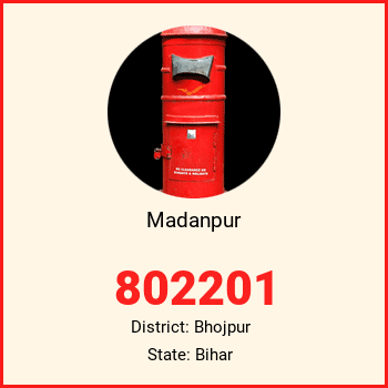 Madanpur pin code, district Bhojpur in Bihar