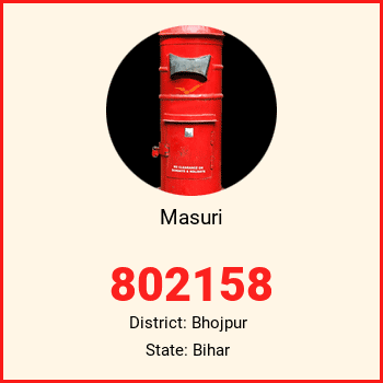 Masuri pin code, district Bhojpur in Bihar