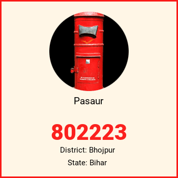 Pasaur pin code, district Bhojpur in Bihar