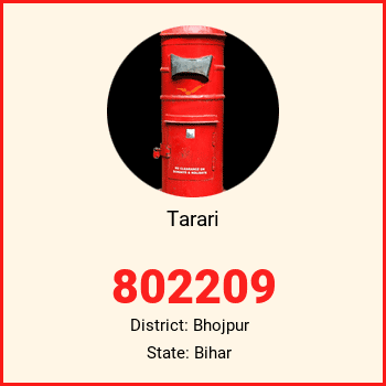 Tarari pin code, district Bhojpur in Bihar