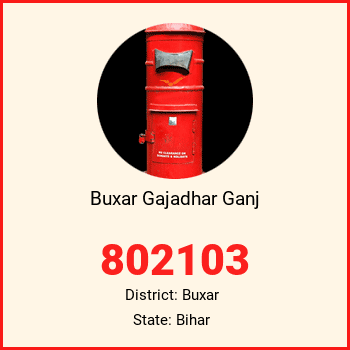 Buxar Gajadhar Ganj pin code, district Buxar in Bihar