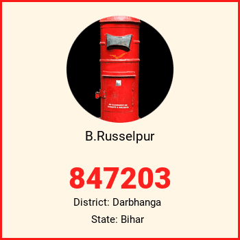 B.Russelpur pin code, district Darbhanga in Bihar