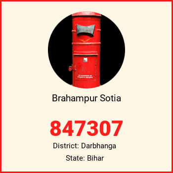 Brahampur Sotia pin code, district Darbhanga in Bihar