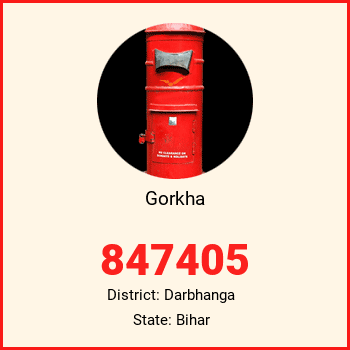 Gorkha pin code, district Darbhanga in Bihar