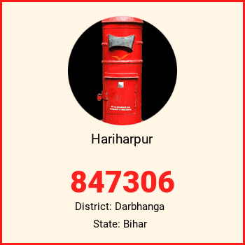Hariharpur pin code, district Darbhanga in Bihar