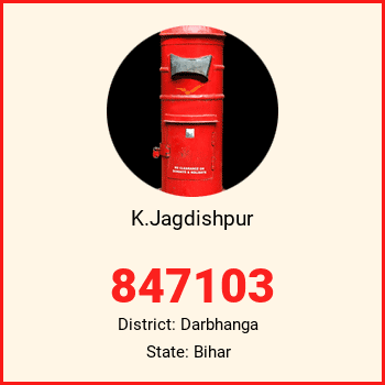 K.Jagdishpur pin code, district Darbhanga in Bihar