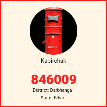 Kabirchak pin code, district Darbhanga in Bihar