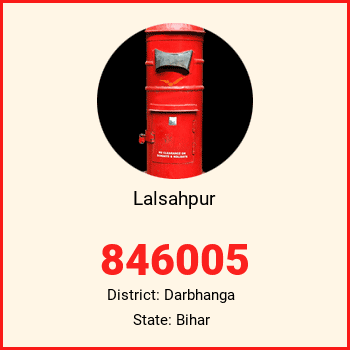 Lalsahpur pin code, district Darbhanga in Bihar