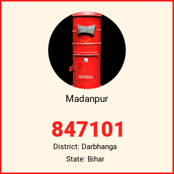 Madanpur pin code, district Darbhanga in Bihar