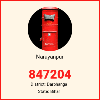 Narayanpur pin code, district Darbhanga in Bihar